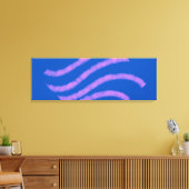 Eenvoudige groene glitter voeg je logo-nummer toe canvas afdruk (Insitu (Woonkamer))