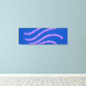 Eenvoudige groene glitter voeg je logo-nummer toe canvas afdruk (Insitu (Houten vloer))