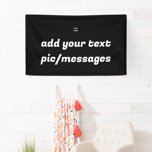 Eenvoudige groene glitter voeg je logo-nummer toe spandoek (Insitu)