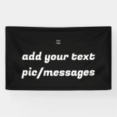 Eenvoudige groene glitter voeg je logo-nummer toe spandoek (Horizontaal)