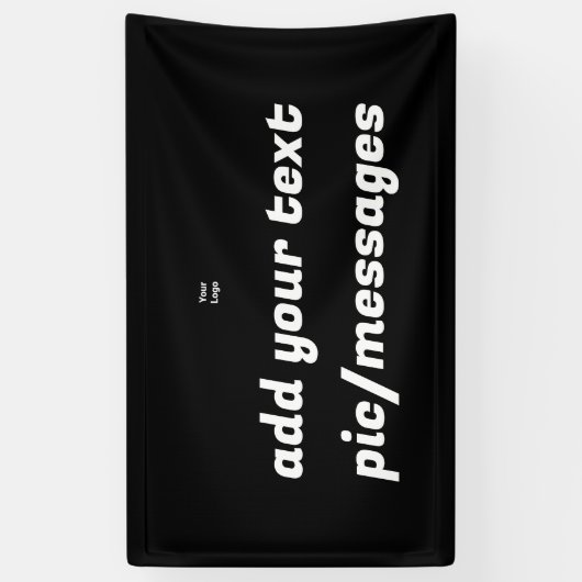 Eenvoudige groene glitter voeg je logo-nummer toe spandoek (Verticaal)