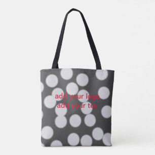 Eenvoudige groene glitter voeg je logo-nummer toe tote bag