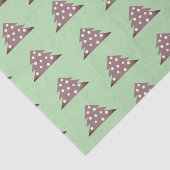 Eenvoudige groene kerstboom Patten Holiday Tissuepapier (Detail)