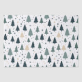 Eenvoudige groene kerstboom tissuepapier (Voorkant)