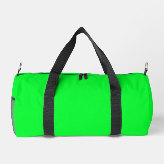 Eenvoudige groene kleine duffel tas bedrukt duffel (Achterkant)
