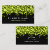 Eenvoudige groene lichten met reserveglans visitekaartje (Voorkant / Achterkant)