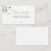 Eenvoudige groene luier Raffle Enclosure Kaart (Voorkant / Achterkant)