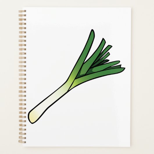 Eenvoudige Groene Prei Groente Planner (Voorkant)