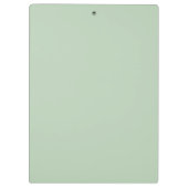 Eenvoudige Groene School Monogram Naam Klembord (Achterkant)