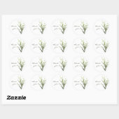 Eenvoudige groene Sticker - Dank u (Vel)
