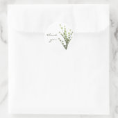 Eenvoudige groene Sticker - Dank u (Tas)