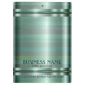 Eenvoudige groene tinten Stripes Klembord (Achterkant)