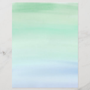 Eenvoudige groene tot blauwe Waterverf was