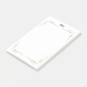 Eenvoudige groene Vine Outline Notes (Schuin)