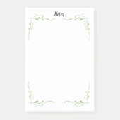 Eenvoudige groene Vine Outline Notes (Voorkant)