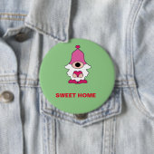 EENVOUDIGE GROENE VROUWEN HOME MAGNET RONDE BUTTON 4,0 CM (In situ)