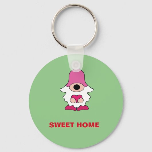 EENVOUDIGE GROENE VROUWEN HOME MAGNET SLEUTELHANGER (Voorkant)