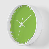 Eenvoudige groene wandklok (Hoek)