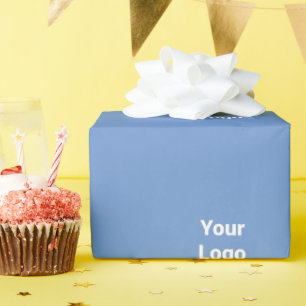 Eenvoudige groene waterverf abstract logo tekst mi cadeaupapier