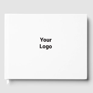 Eenvoudige groene waterverf abstract voeg logo toe gastenboek