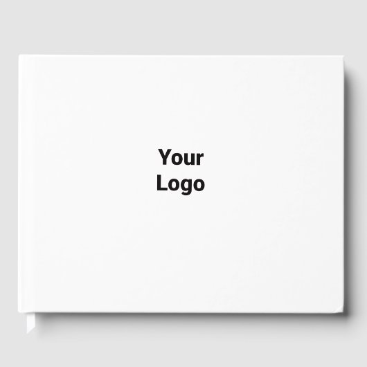 Eenvoudige groene waterverf abstract voeg logo toe gastenboek (Voorkant)