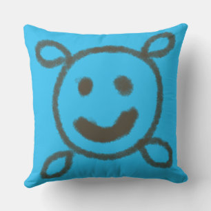 Eenvoudige groene waterverf abstract voeg logo toe kussen