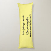 Eenvoudige groene waterverf abstract voeg logo toe lichaamskussen (Achterkant (Verticaal))