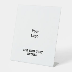Eenvoudige groene waterverf abstract voeg logo toe reclamebord met voetstuk