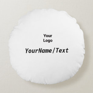 Eenvoudige groene waterverf abstract voeg logo toe rond kussen