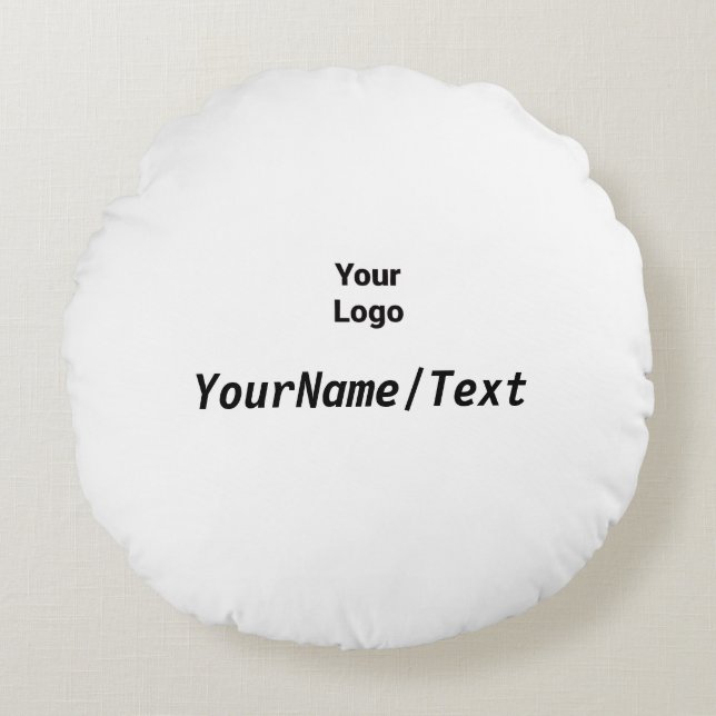 Eenvoudige groene waterverf abstract voeg logo toe rond kussen (Voorkant)