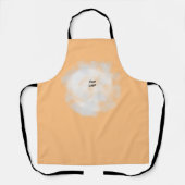 Eenvoudige groene waterverf abstract voeg logo toe schort (Voorkant)