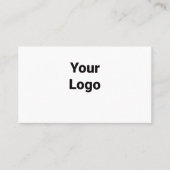 Eenvoudige groene waterverf abstract voeg logo toe visitekaartje (Voorkant)