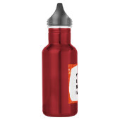 Eenvoudige groene waterverf abstract voeg logo toe waterfles  (Links)