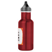 Eenvoudige groene waterverf abstract voeg logo toe waterfles  (Rechts)