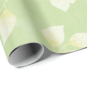 EENVOUDIGE GROENE WATERVERF VERLAAT KUNST ONTWERP CADEAUPAPIER (Rol Hoek)