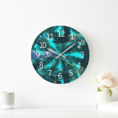 Eenvoudige groene zomertropische bomen | Wandklok (Huis)