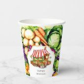 Eenvoudige groenten Boeren Markt Papieren Bekers (Voorkant)