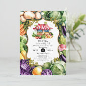 Eenvoudige groenten Boeren Markt Verjaardag Kaart (Staand voorkant)