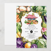 Eenvoudige groenten Boeren Markt Verjaardag Kaart (Voorkant / Achterkant)