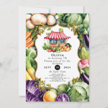 Eenvoudige groenten Boeren Markt Verjaardag