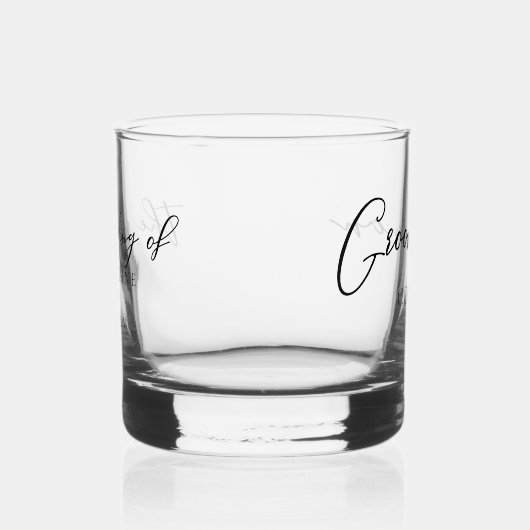 Eenvoudige Groomsman  Tweezijdige bruiloft Whisky Glas (Rechts)