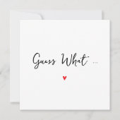 Eenvoudige Grootouders Zwangerschapsaankondiging K Aankondiging (Voorkant)