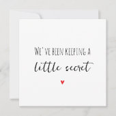 Eenvoudige Grootouders Zwangerschapsaankondiging K Aankondiging (Voorkant)