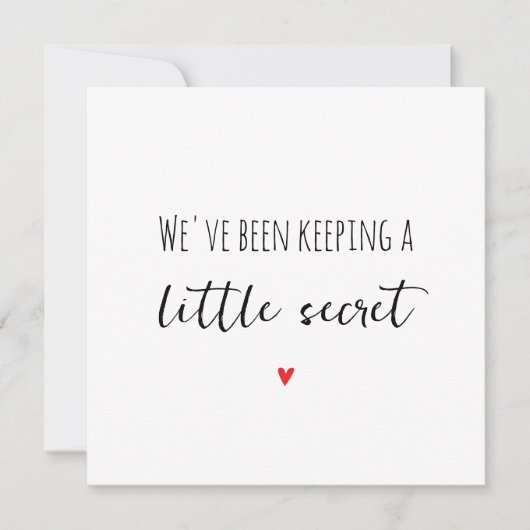 Eenvoudige Grootouders Zwangerschapsaankondiging K Aankondiging (Voorkant)