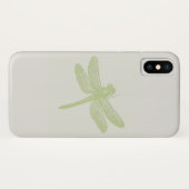 Eenvoudige Grote Groene Gestamde Dragonfly Case-Mate iPhone Case (Achterkant (horizontaal))