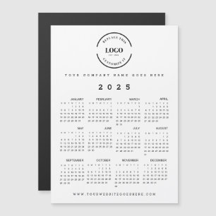 Eenvoudige grote Logo Volledige 2025 Kalender Prom