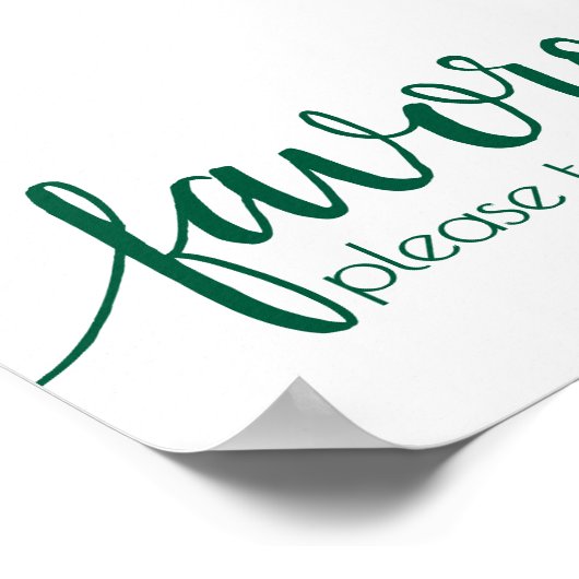 Eenvoudige gunsten | Activiteiten in de omgeving v Poster (Hoek)