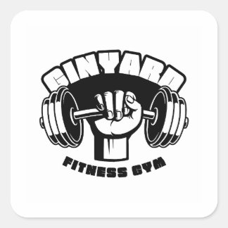 Eenvoudige Gym / Fitness Sticker | sterker iedere