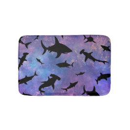 Eenvoudige haai vis kaken walvis oceaan galaxy pat badmat