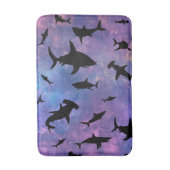 Eenvoudige haai vis kaken walvis oceaan galaxy pat badmat (Voorkant Verticaal)